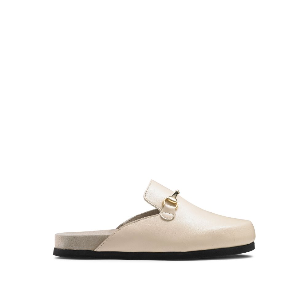 Beige Russell And Bromley Dellacasa Snaffle Women\'s Loafers | CA-4053F