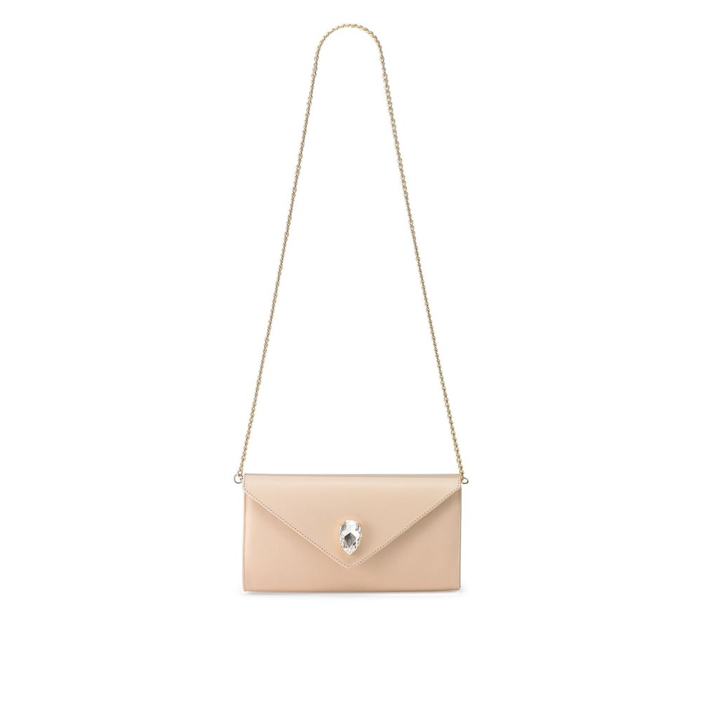 Beige Russell And Bromley Olympia Gem Women's Clutch Bag | CA-4293W