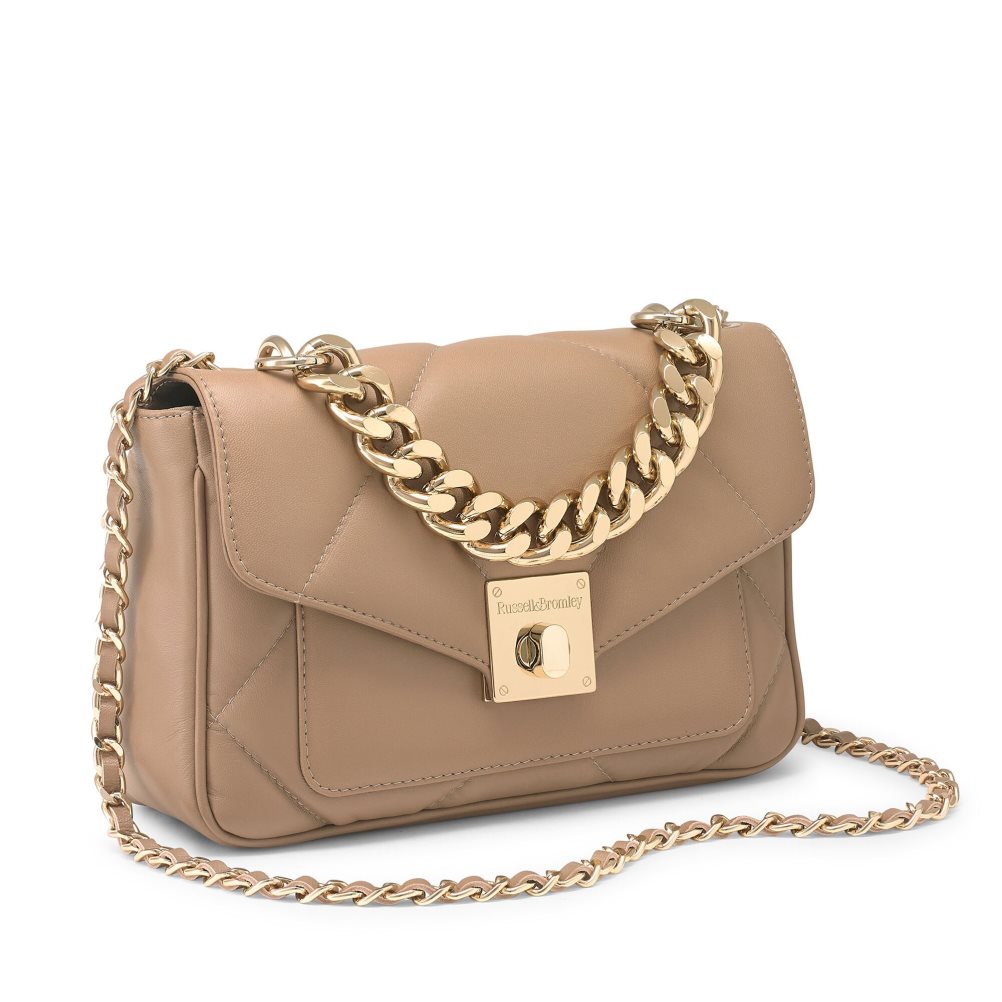 Beige Russell And Bromley Quiltpuff Midi Women's Mini Bag | CA-7653M