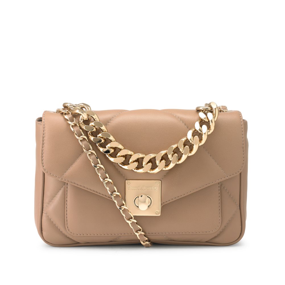 Beige Russell And Bromley Quiltpuff Midi Women\'s Mini Bag | CA-7653M