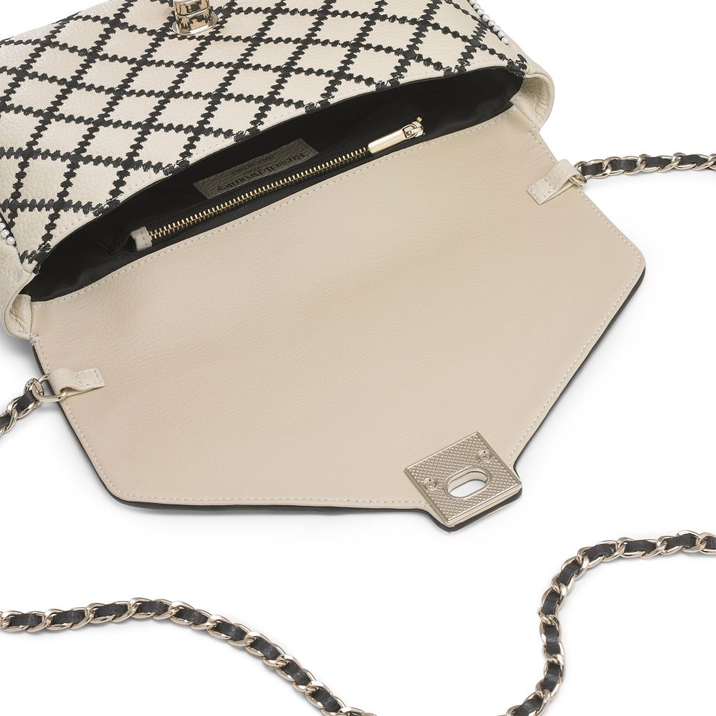 Beige Russell And Bromley Seawalk Large Chain Women's Crossbody Bags | CA-1689D