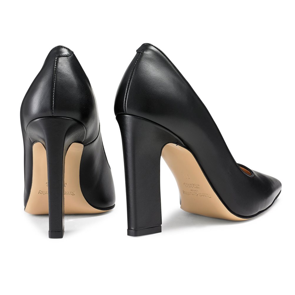 Black Russell And Bromley 100point Blade Court Women's Heels | CA-3620H