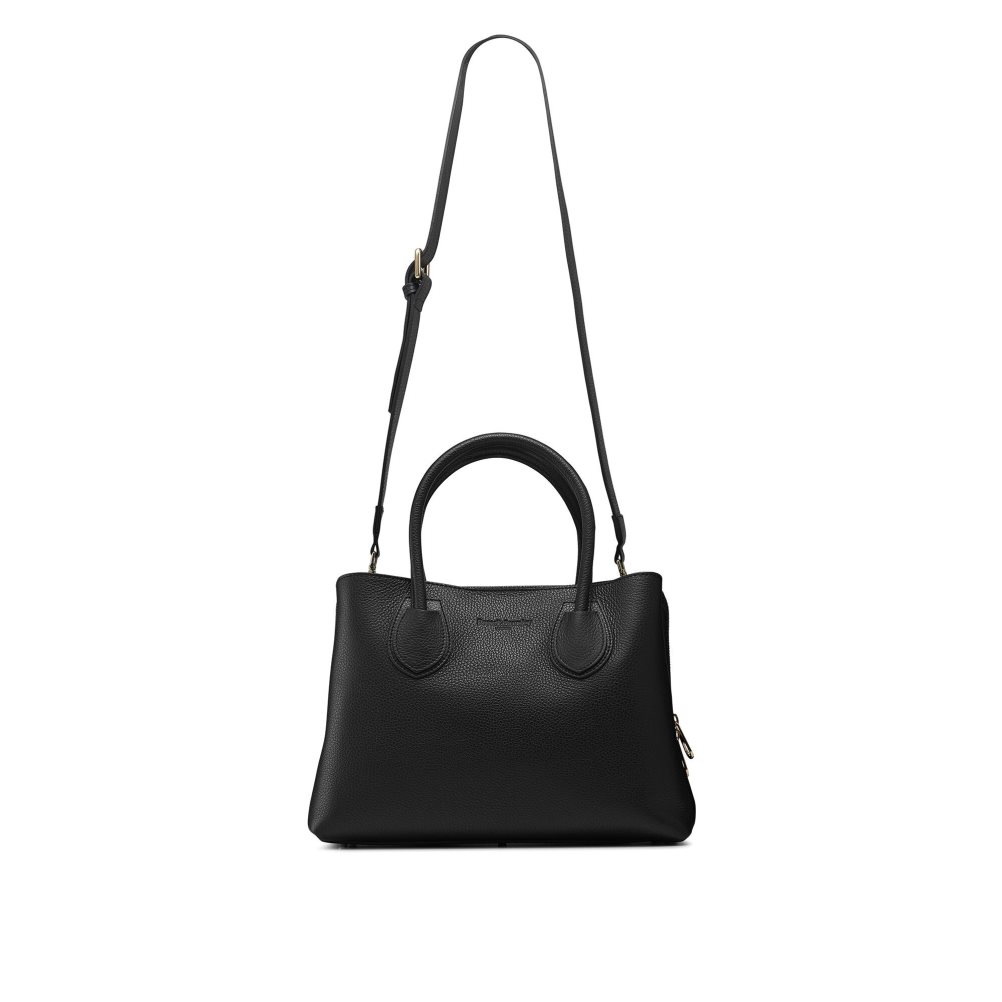 Black Russell And Bromley 9 To 5 Top Women's Handbag | CA-6504G