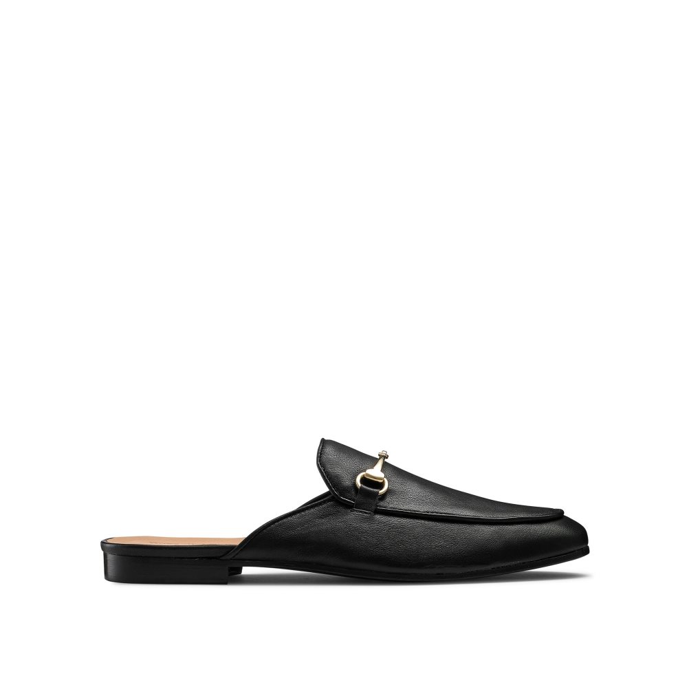 Black Russell And Bromley Backless Men\'s Loafers | CA-0542H