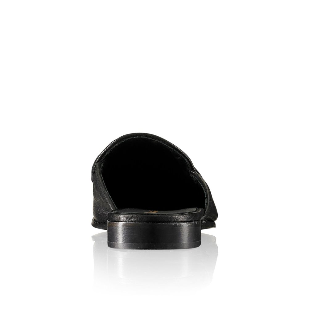 Black Russell And Bromley Backless Women's Loafers | CA-3198X
