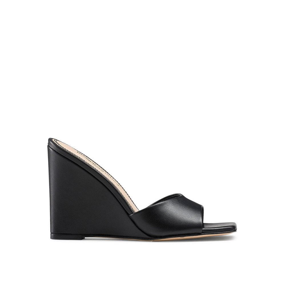 Black Russell And Bromley Bellini Women\'s Wedges | CA-0194F