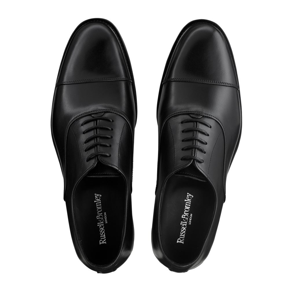 Black Russell And Bromley Boris Lace-up Oxford Men's Formal Shoes | CA-4789X