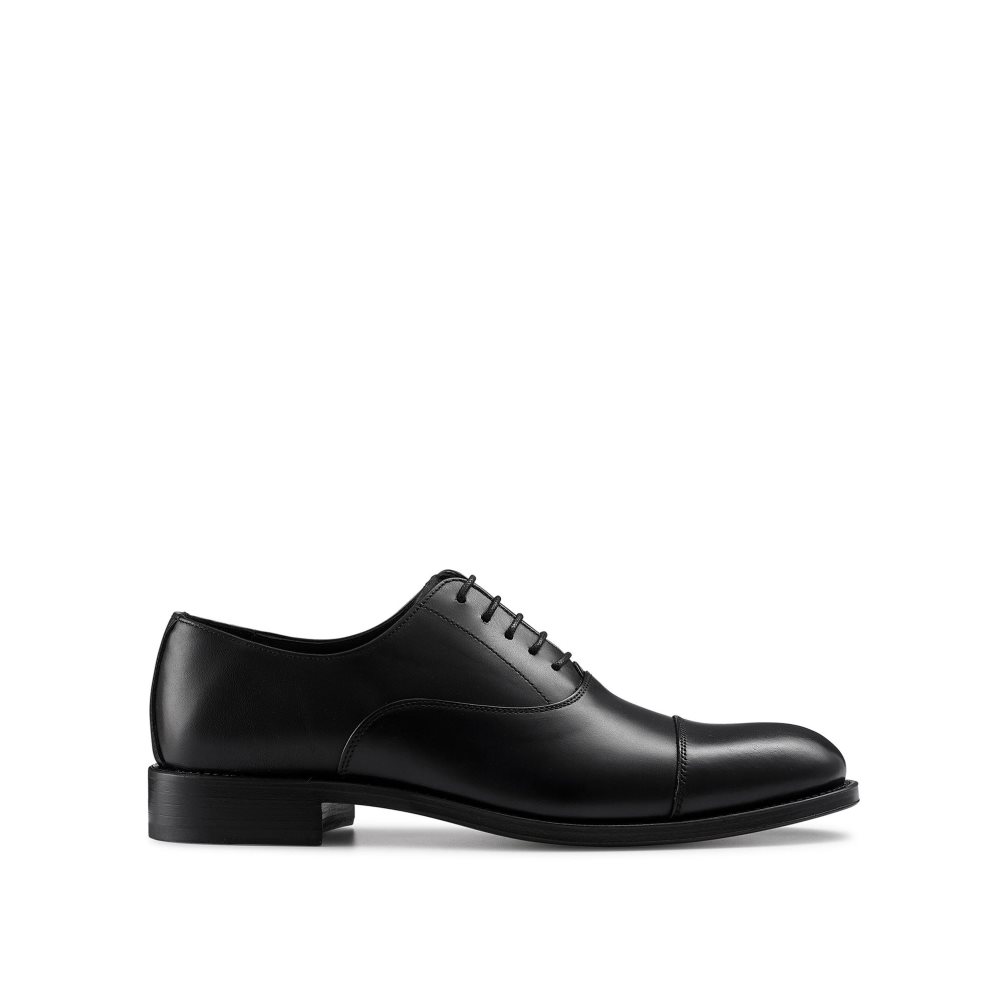 Black Russell And Bromley Boris Lace-up Oxford Men\'s Formal Shoes | CA-4789X