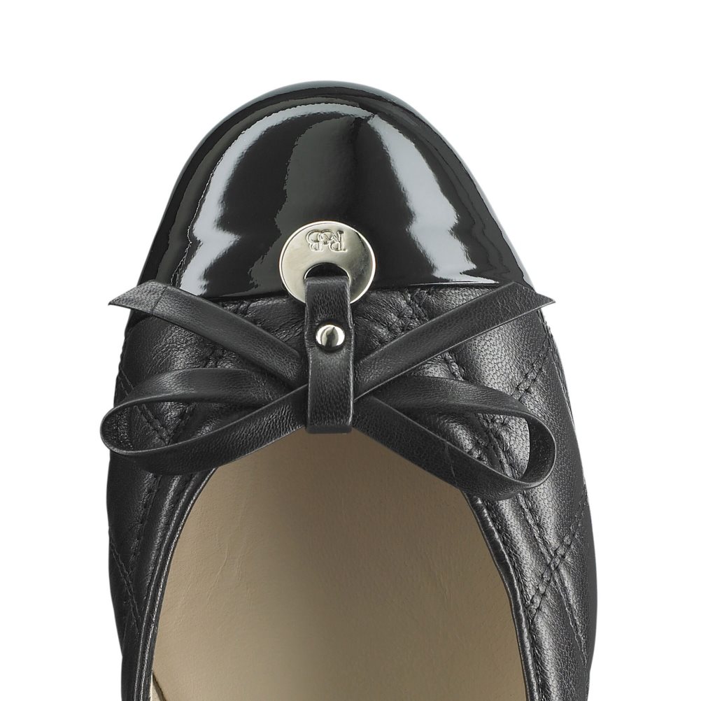Black Russell And Bromley Charming Quilted Women's Ballet Flats | CA-6935G