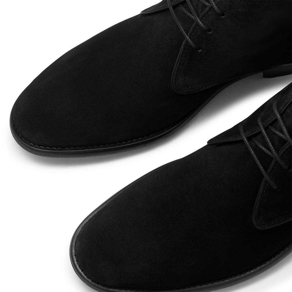 Black Russell And Bromley Classic Men's Desert Boots | CA-8214Z