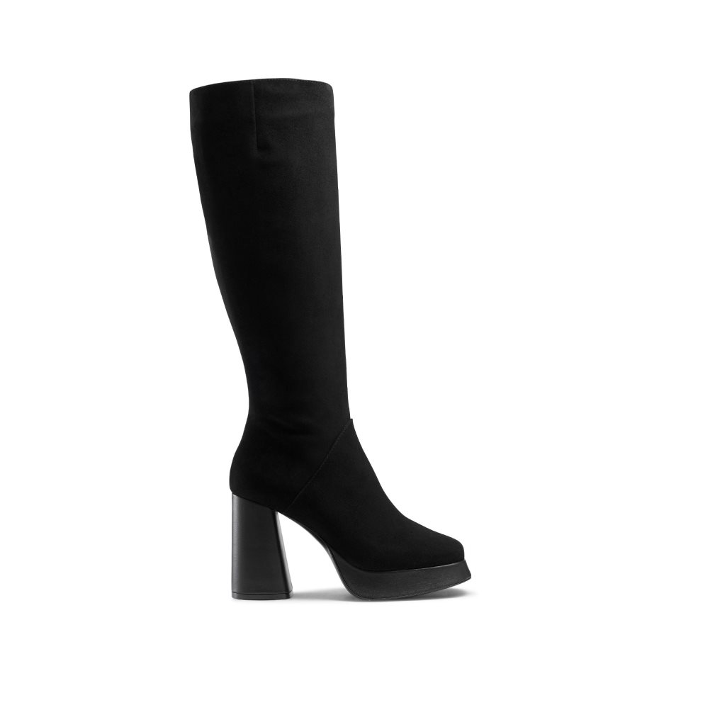 Black Russell And Bromley Cloud Nine Platform Women\'s Knee-high Boots | CA-9531A