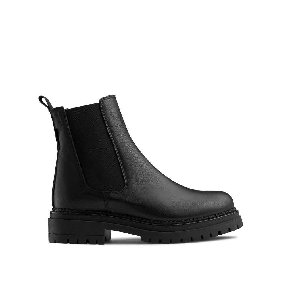 Black Russell And Bromley Company Combat Women\'s Chelsea Boots | CA-1869E
