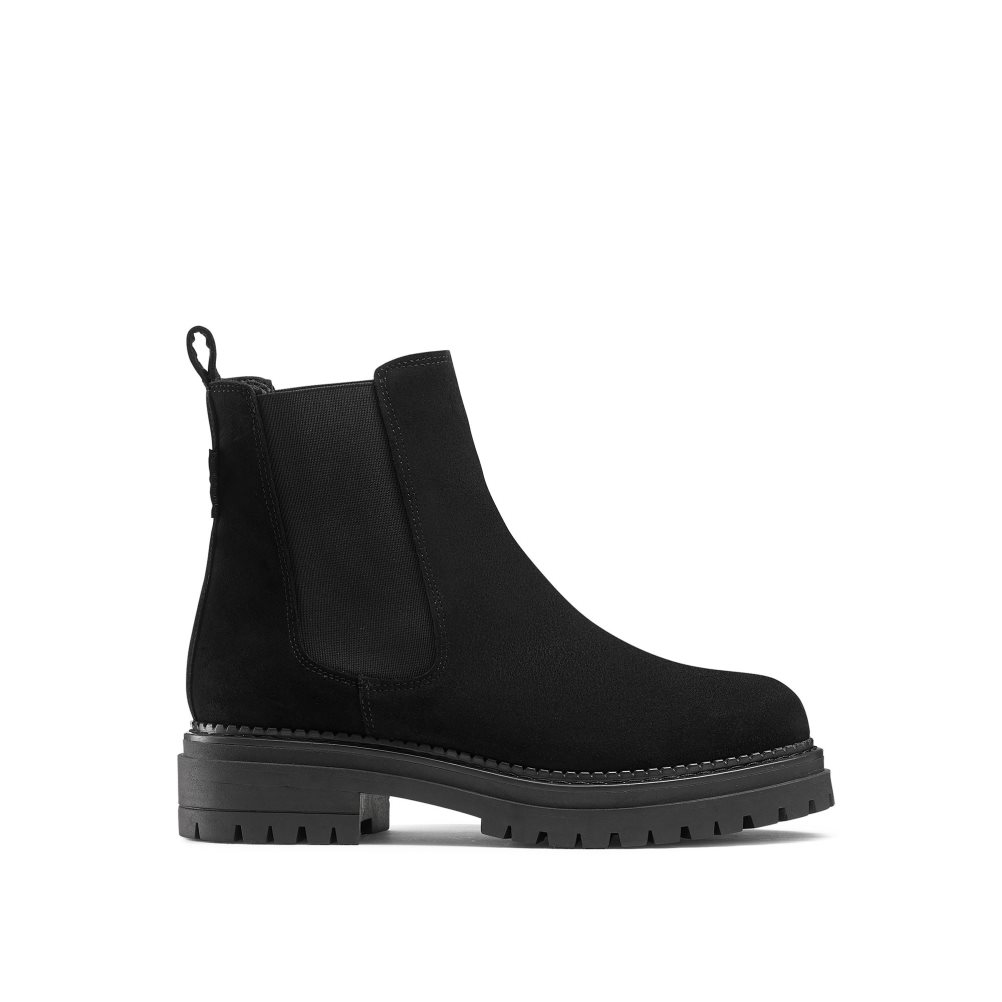 Black Russell And Bromley Company Combat Women\'s Chelsea Boots | CA-3642M