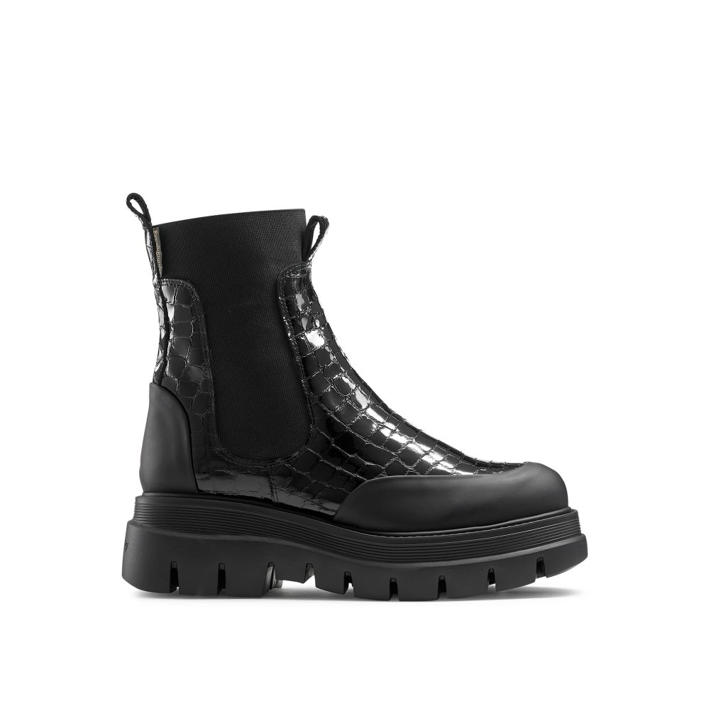 Black Russell And Bromley Conquer Women\'s Chelsea Boots | CA-2647G