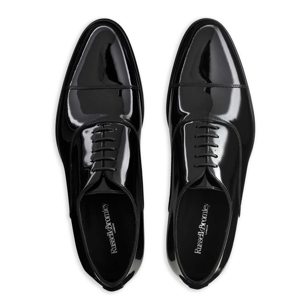 Black Russell And Bromley Cumulus Toe-cap Oxford Men's Formal Shoes | CA-3759H