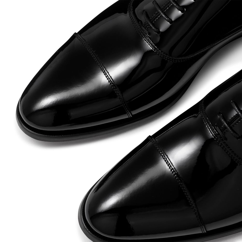 Black Russell And Bromley Cumulus Toe-cap Oxford Men's Formal Shoes | CA-3759H