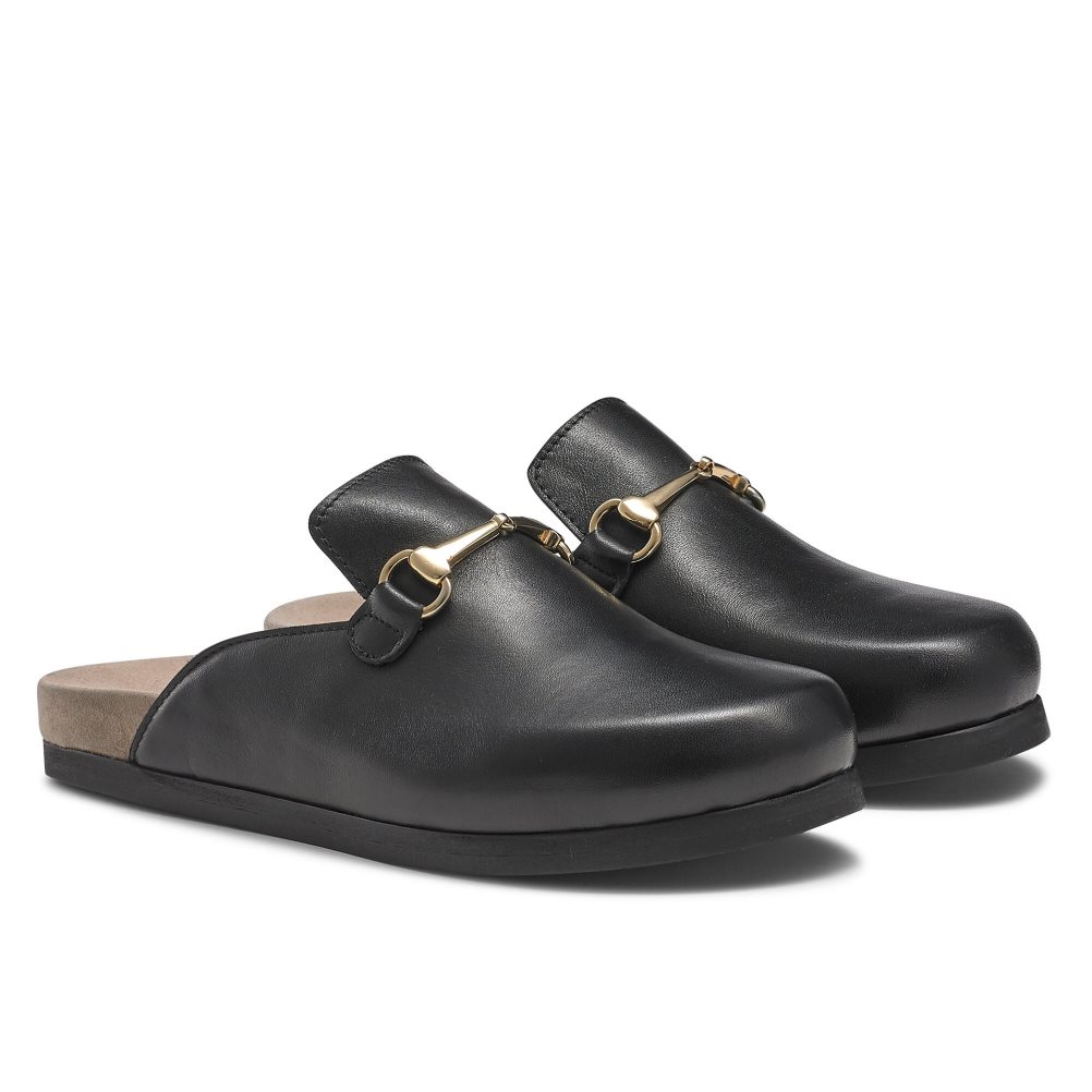 Black Russell And Bromley Dellacasa Snaffle Women's Loafers | CA-8615S