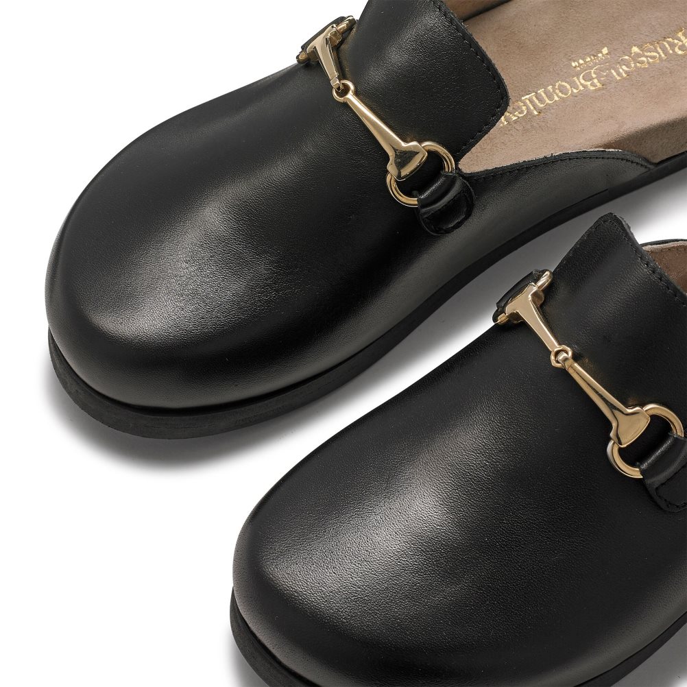 Black Russell And Bromley Dellacasa Snaffle Women's Loafers | CA-8615S