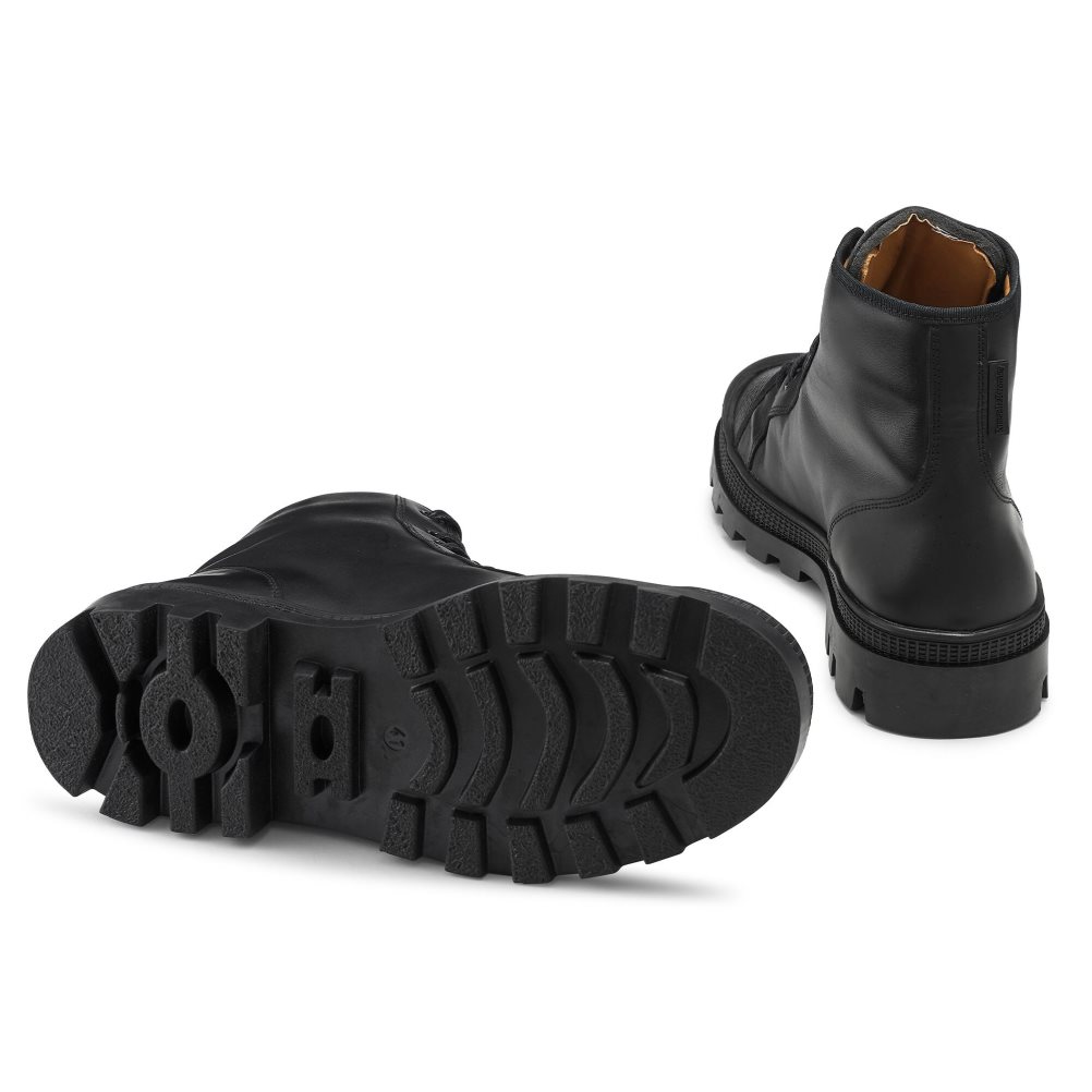 Black Russell And Bromley Diego Lace Up Men's Ankle Boots | CA-2764L