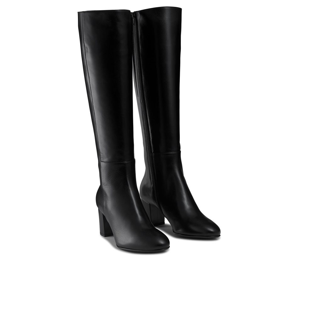 Black Russell And Bromley Dressage Women's Knee-high Boots | CA-0914Y