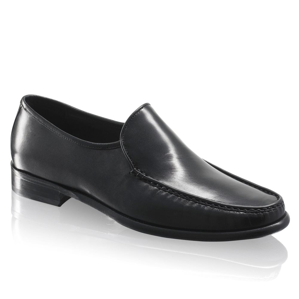Black Russell And Bromley Elba Plain Vamp Men's Formal Shoes | CA-5639O