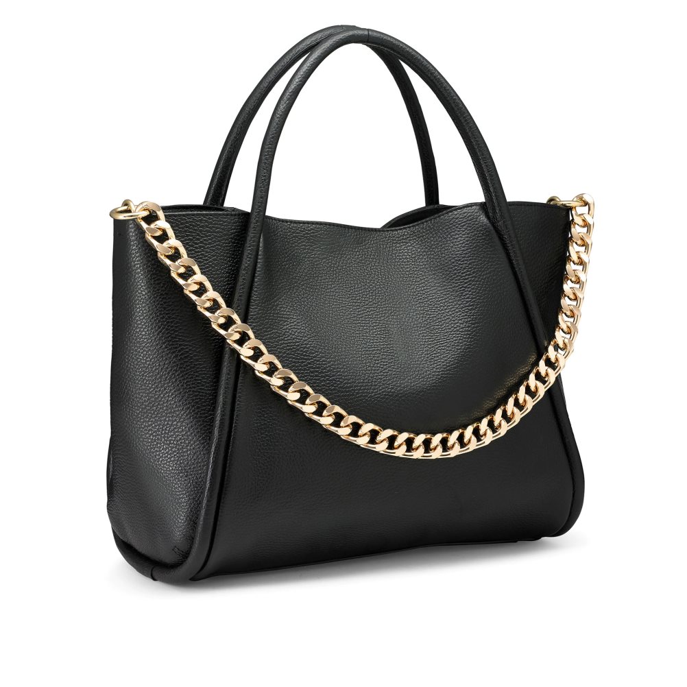 Black Russell And Bromley Icon Chain East/West Grab Women's Tote Bags | CA-1609P
