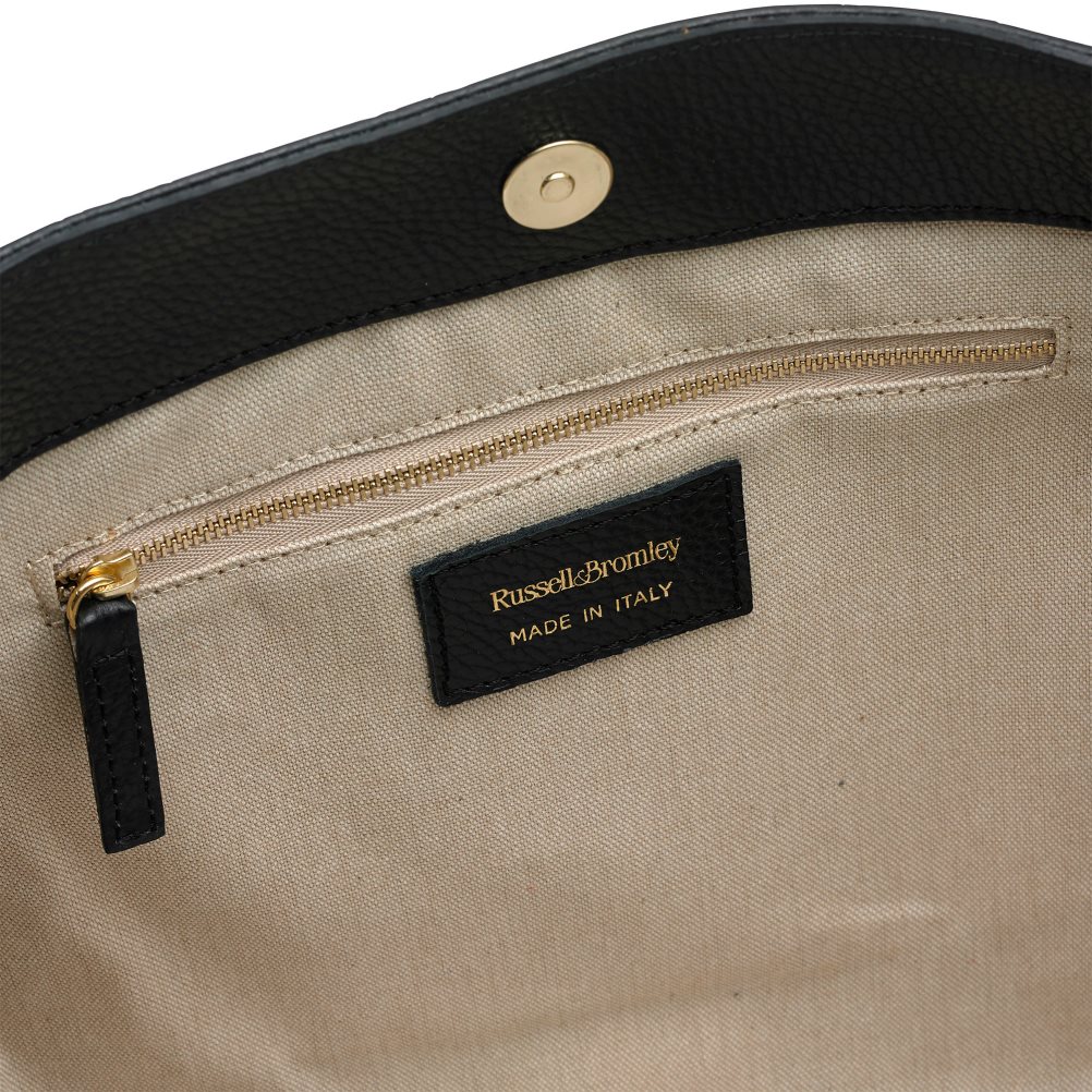 Black Russell And Bromley Icon Chain East/West Grab Women's Tote Bags | CA-1609P