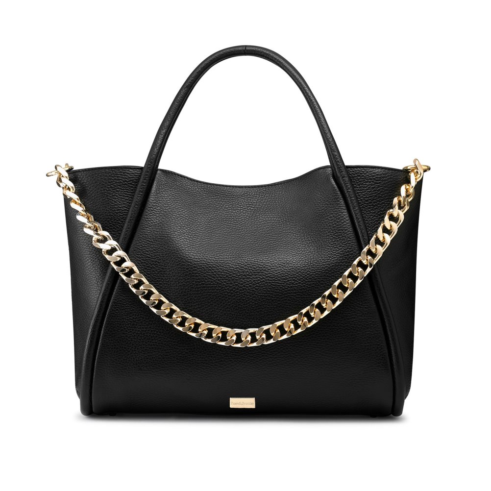 Black Russell And Bromley Icon Chain East/West Grab Women\'s Tote Bags | CA-1609P