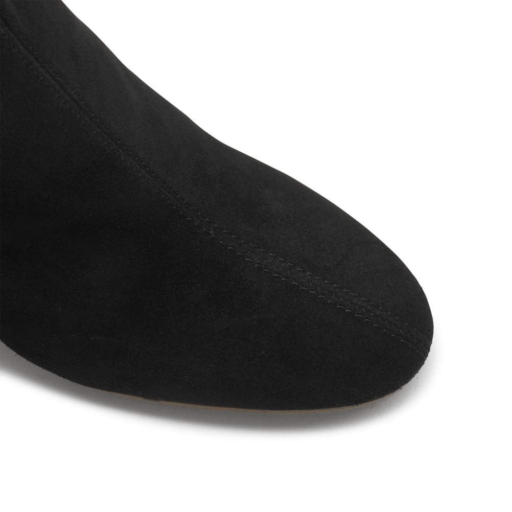 Black Russell And Bromley Katie Dryleks Women's Heeled Boots | CA-7651F