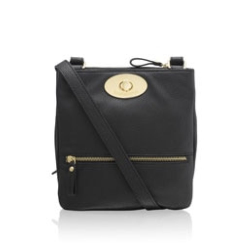 Black Russell And Bromley Lincoln Turnlock Women\'s Crossbody Bags | CA-0349F