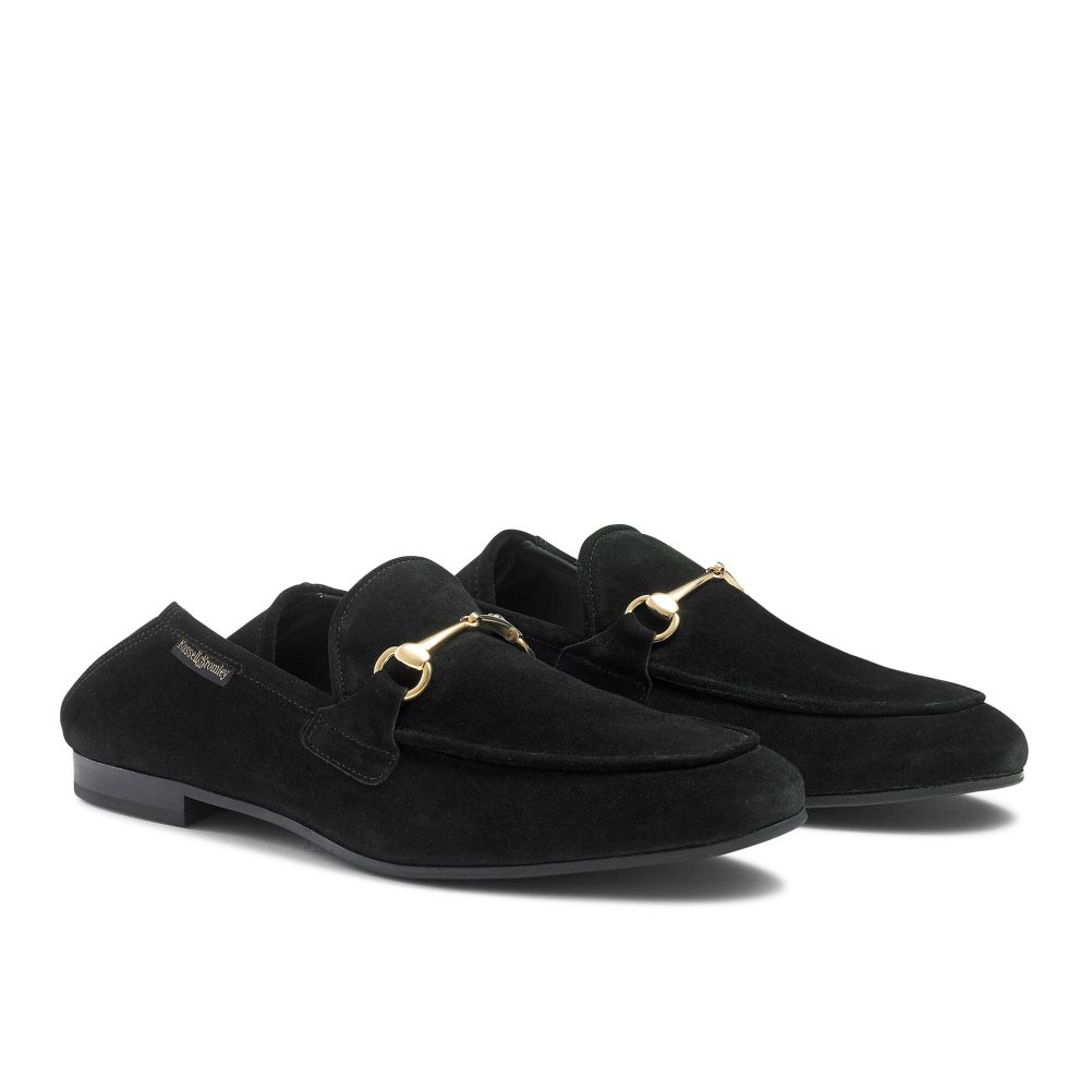 Black Russell And Bromley Loafer M Snaffle Men's Formal Shoes | CA-0648N
