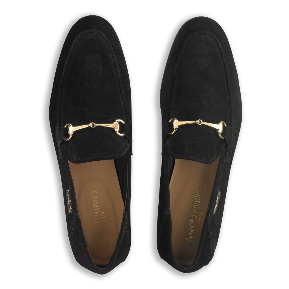 Black Russell And Bromley Loafer M Snaffle Men's Formal Shoes | CA-0648N