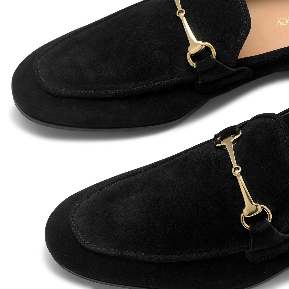 Black Russell And Bromley Loafer M Snaffle Men's Formal Shoes | CA-0648N