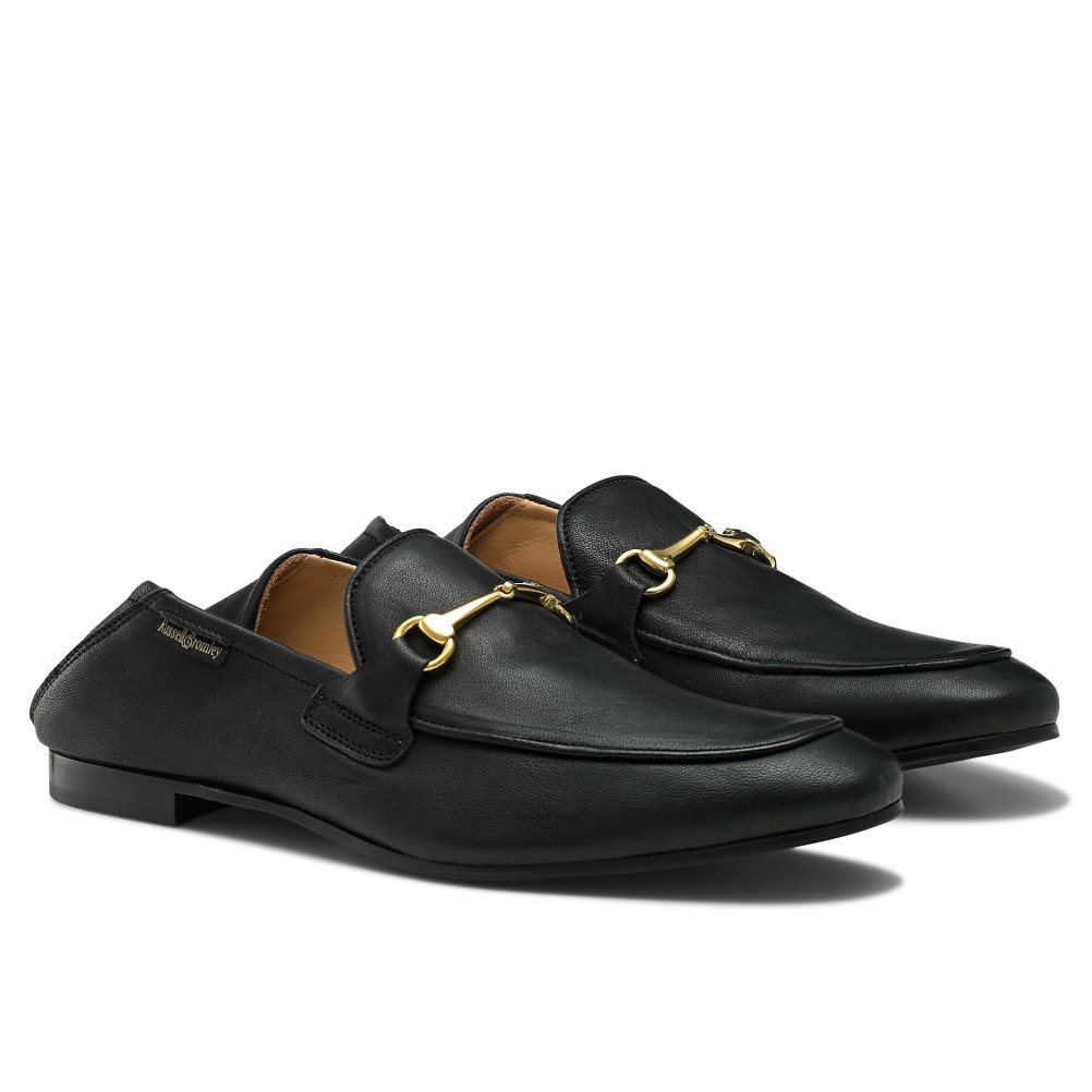 Black Russell And Bromley Loafer M Snaffle Men's Formal Shoes | CA-5462E