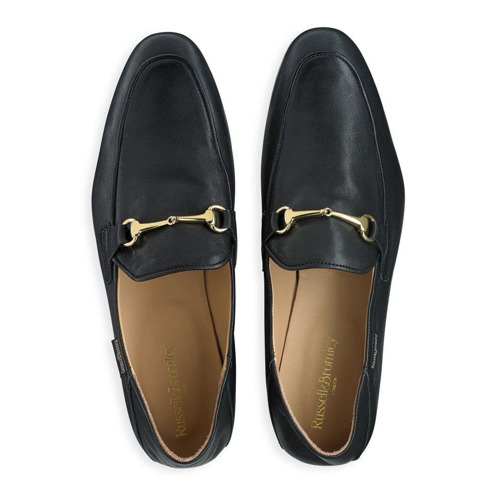 Black Russell And Bromley Loafer M Snaffle Men's Formal Shoes | CA-5462E