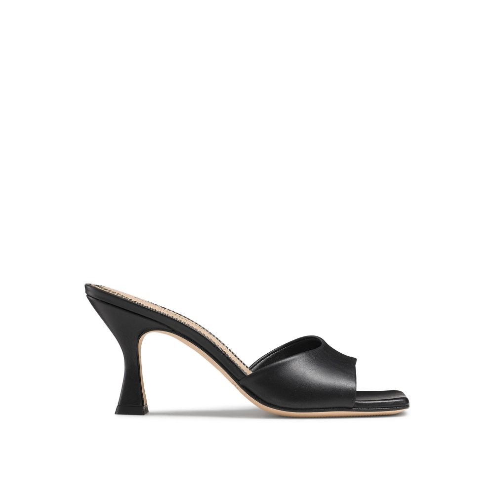 Black Russell And Bromley Mojito 90’s Heeled Women\'s Mules | CA-1082E