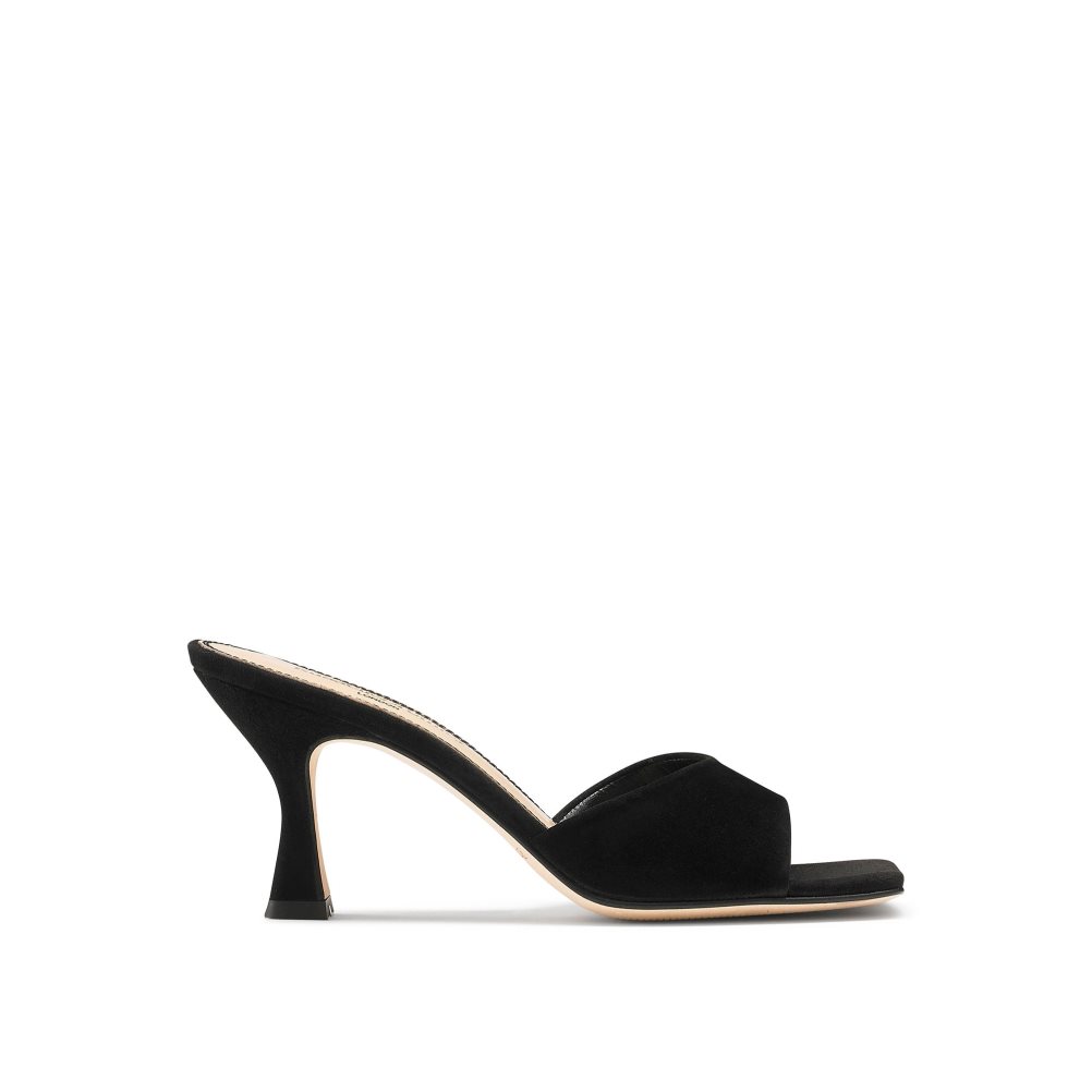 Black Russell And Bromley Mojito 90’s Heeled Women\'s Mules | CA-4193O