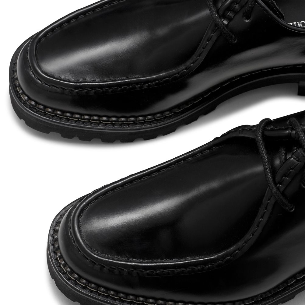 Black Russell And Bromley Montreal Derby Lace-up Men's Formal Shoes | CA-1284G