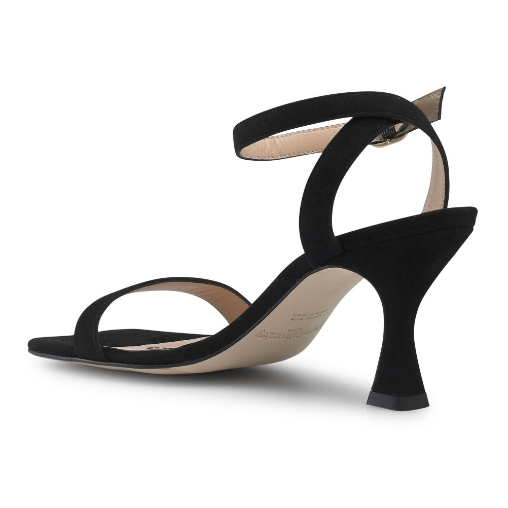 Black Russell And Bromley Negroni Two Part Women's Heels Sandals | CA-9078U