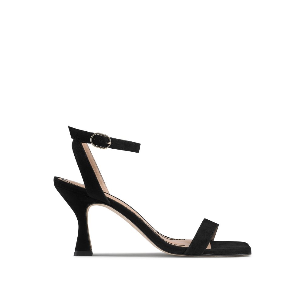 Black Russell And Bromley Negroni Two Part Women\'s Heels Sandals | CA-9078U