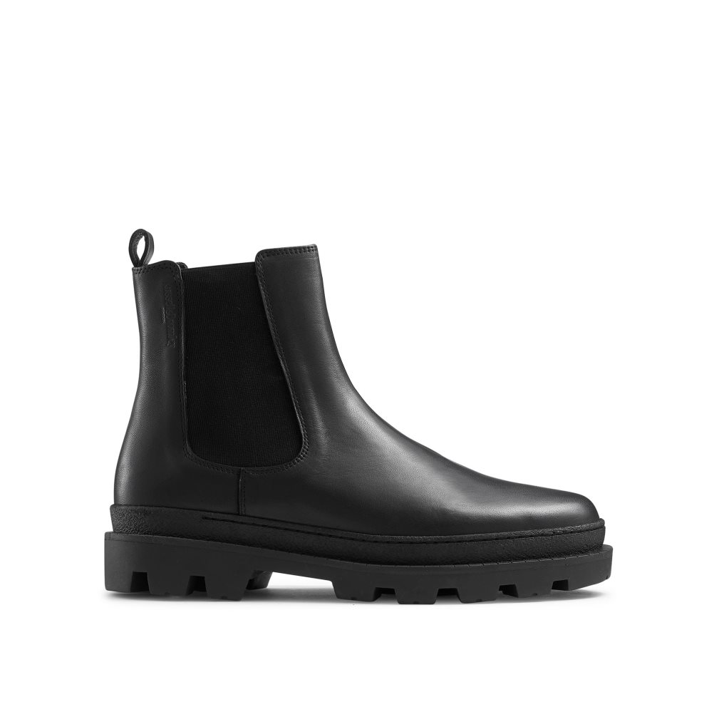Black Russell And Bromley Off Grid Chunky Sole Men\'s Chelsea Boots | CA-5406G