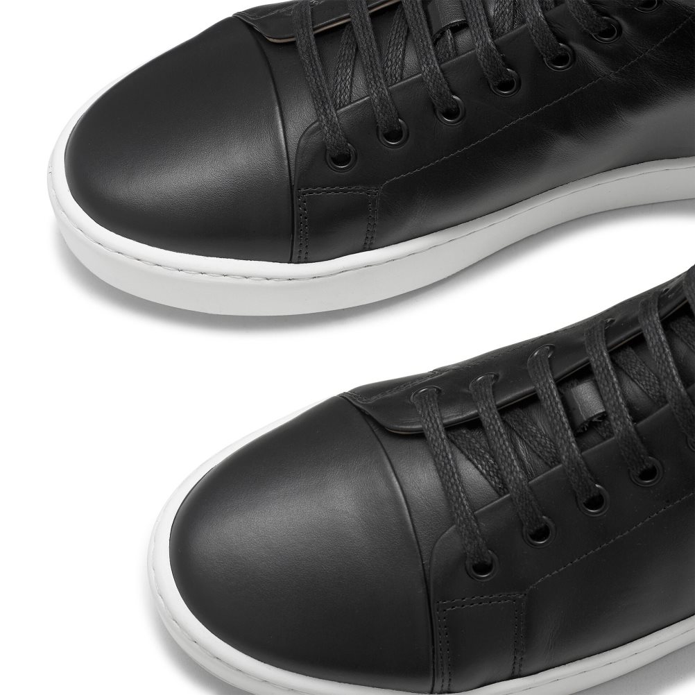 Black Russell And Bromley Park Hi M High Top Men's Sneakers | CA-6054C