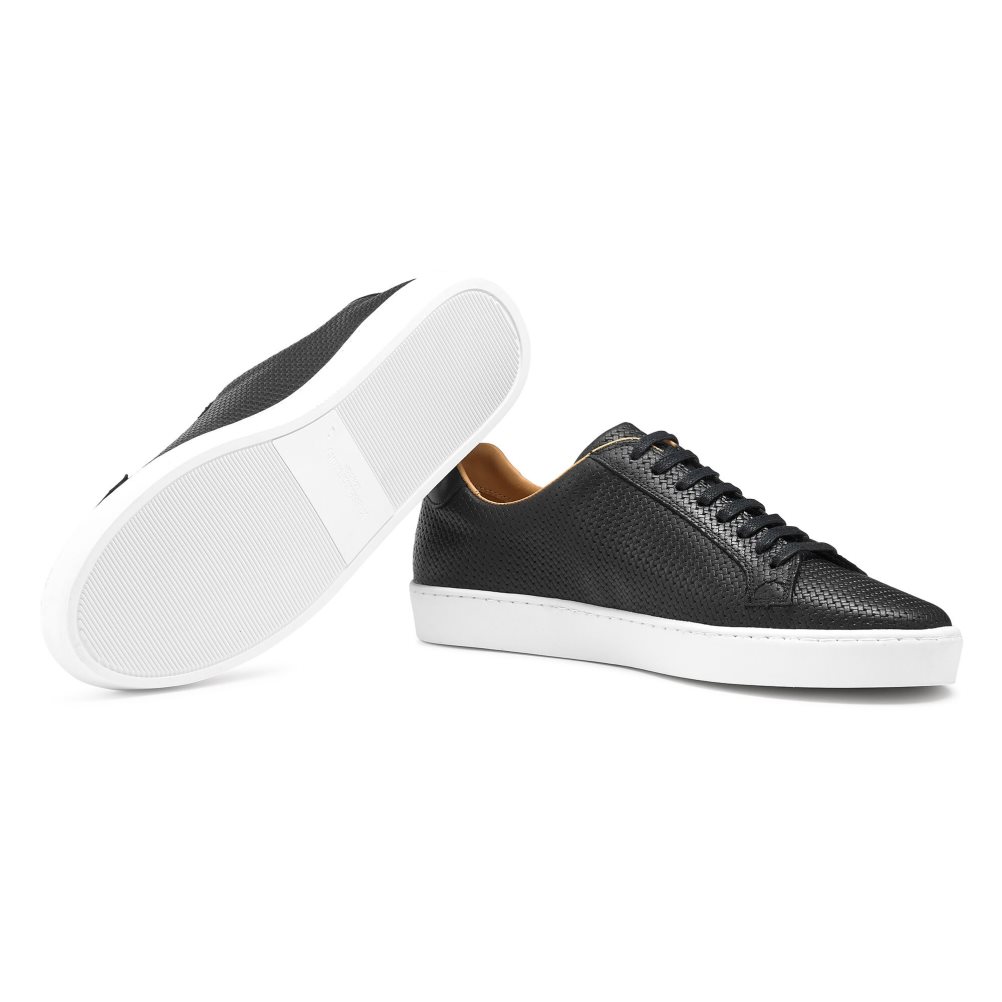 Black Russell And Bromley Park Run Low-top Men's Sneakers | CA-3947P