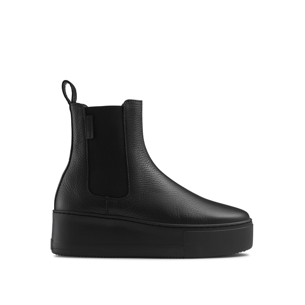 Black Russell And Bromley Park Way Women\'s Chelsea Boots | CA-3459I