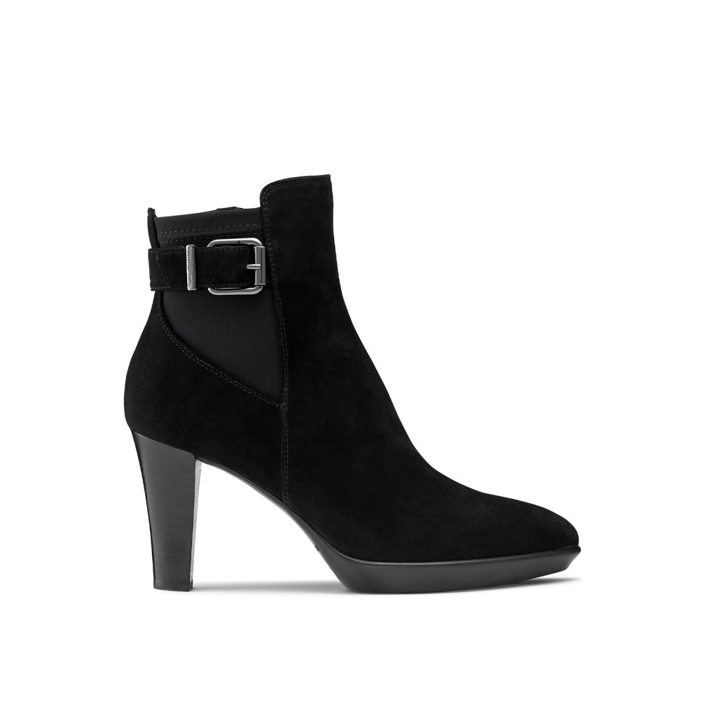 Black Russell And Bromley Raindrop Platform Women\'s Ankle Boots | CA-5874A