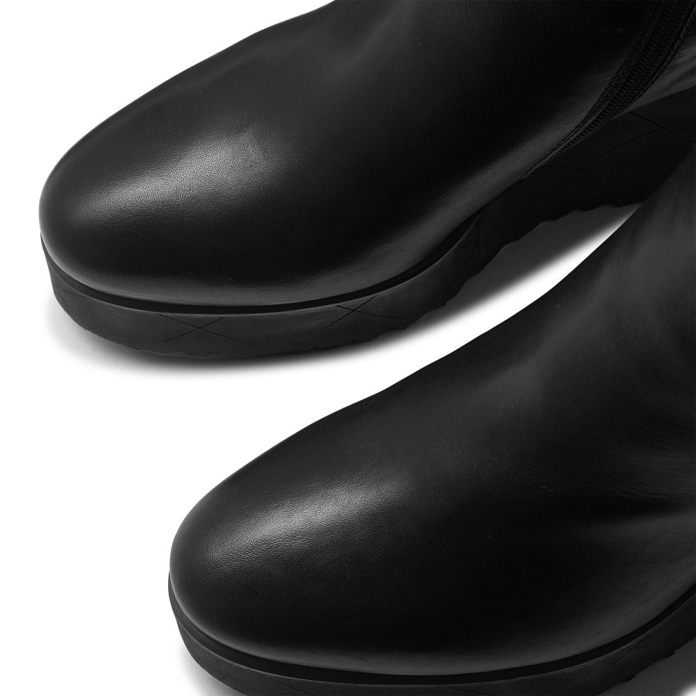 Black Russell And Bromley Royalty Dryleks Ankle Women's Wedge Boots | CA-0546Q
