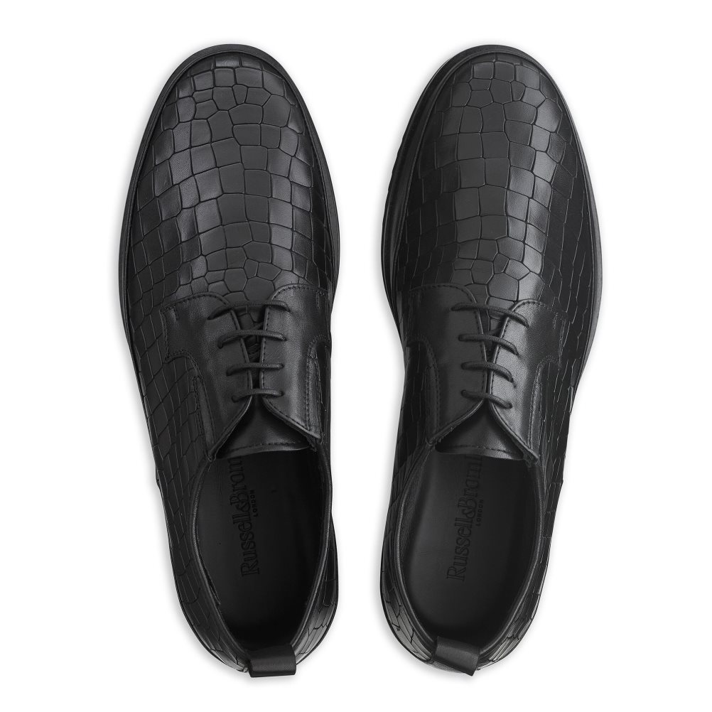 Black Russell And Bromley San Carlo Derby Lace Hybrid Men's Sneakers | CA-4738N