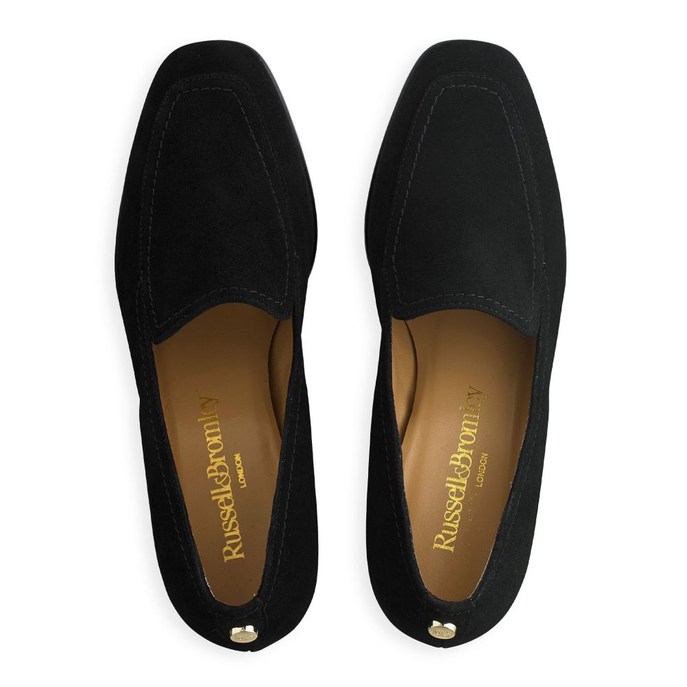 Black Russell And Bromley Smokey Block Women's Heels | CA-7946U