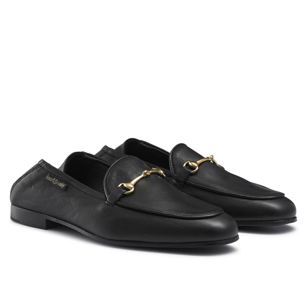 Black Russell And Bromley Snaffle Women's Loafers | CA-4901O