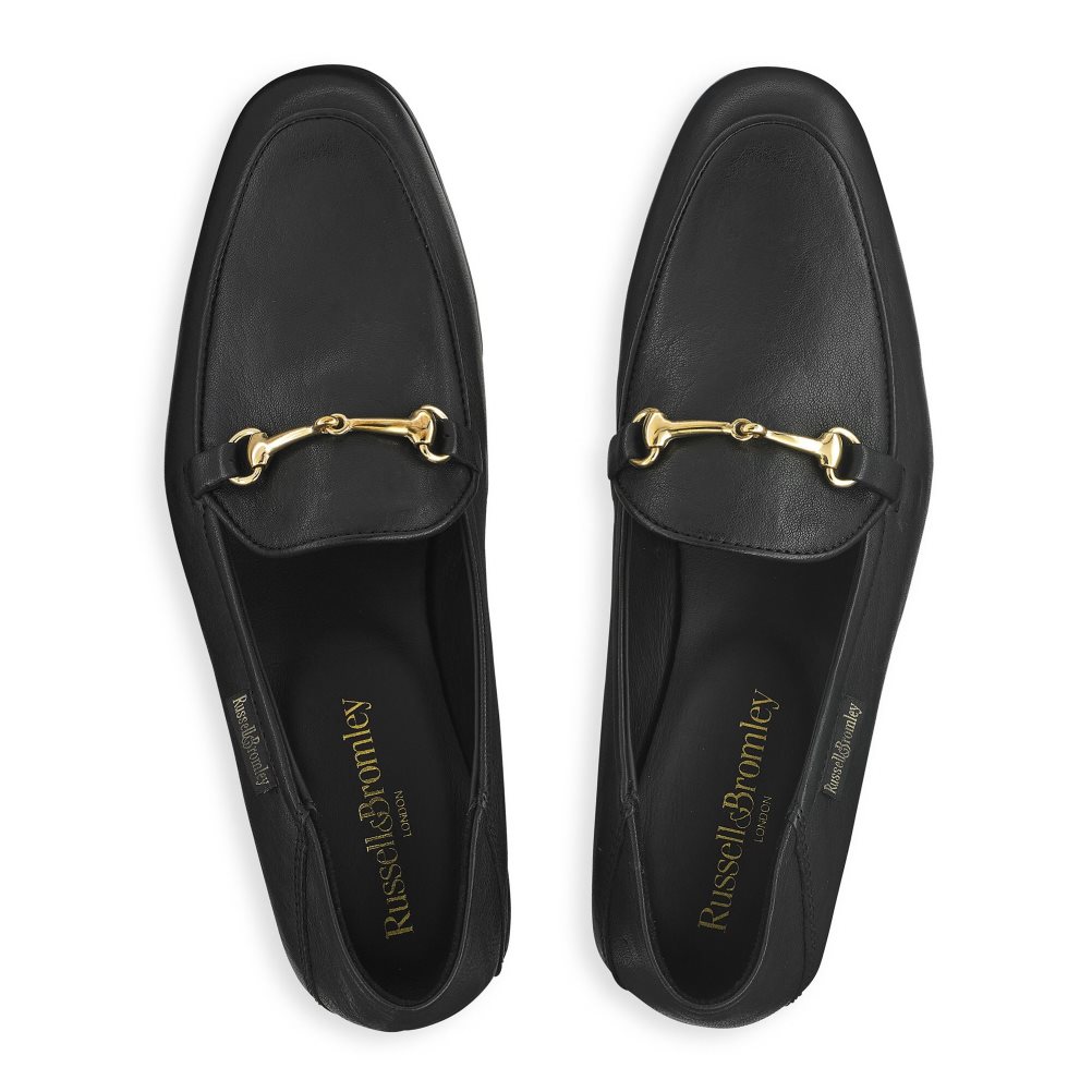 Black Russell And Bromley Snaffle Women's Loafers | CA-4901O